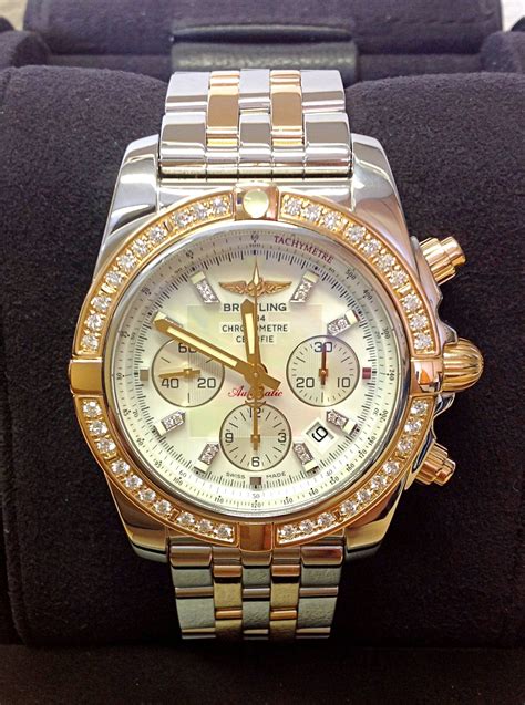 breitling women's chronometer|Breitling chronomat 44 diamond bezel.